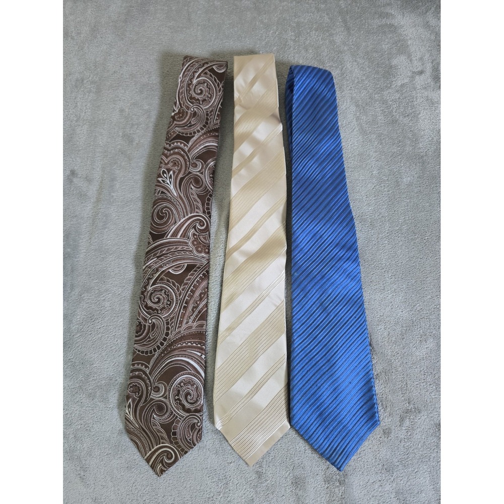 Lot Of 3 President Donald J. Trump Neckties Mens 58" x 3.75" Multi-Color Formal